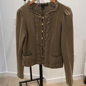 MARC JACOBS Ruffled Trim Military Jacket